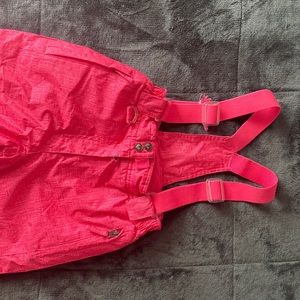 Pink snow pants